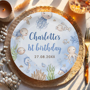 Under the Sea Kids Birthday Party Paper Plate