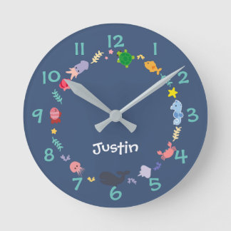 Under the Sea Kids Nursery Wall Clock