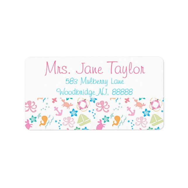 Under The Sea Label (Front)