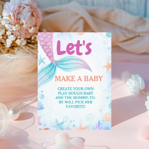 Under the sea make a Baby Baby Shower Game sign