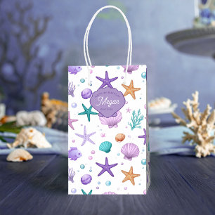 Under the Sea Marine Life Pattern Birthday ID1143 Medium Gift Bag