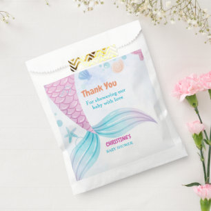 Under the Sea Mermaid Baby shower party Favour Bags