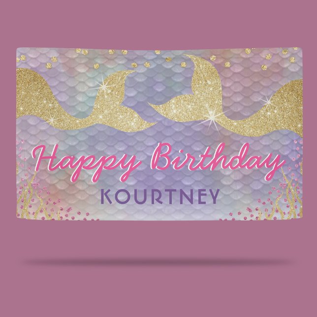 Under the Sea Mermaid Birthday Banner (Creator Uploaded)