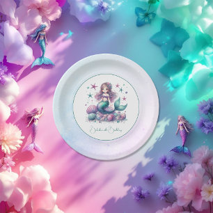 Under the Sea Mermaid Birthday Party Paper Plate
