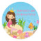 Under the Sea Mermaid Birthday Party Sticker