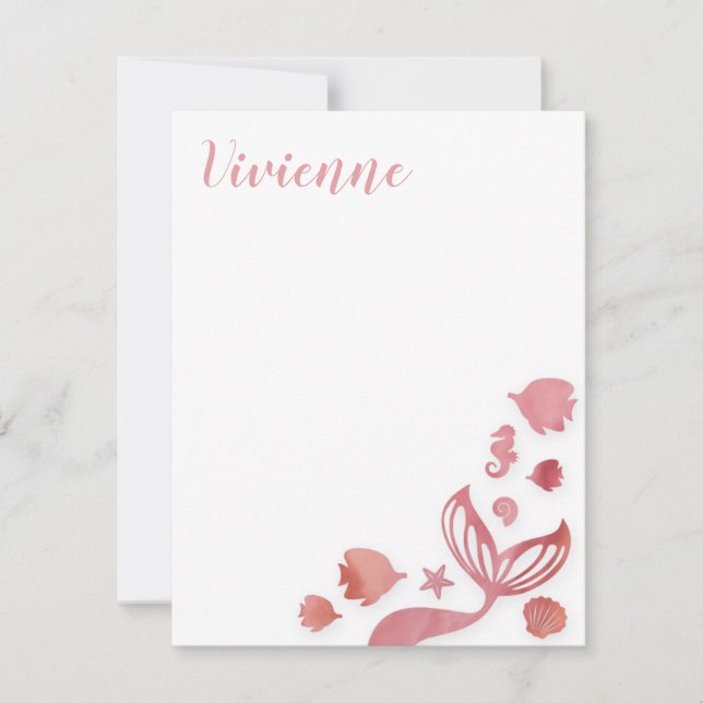 Under the Sea Mermaid Card (Front)