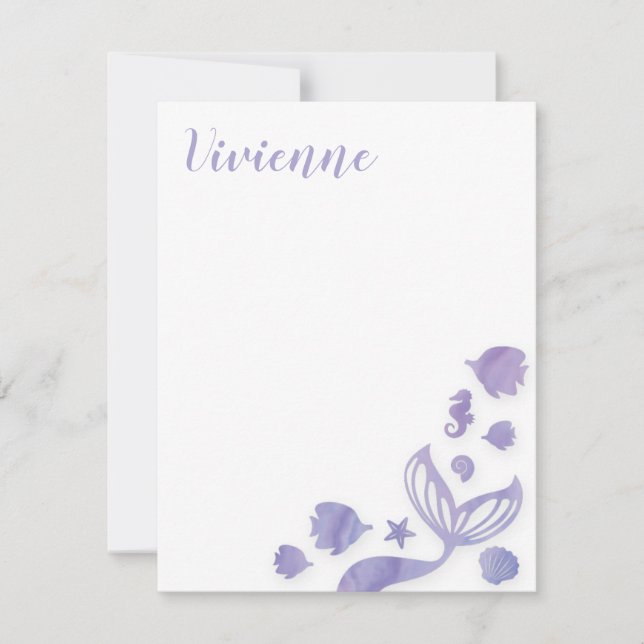 Under the Sea Mermaid Card (Front)