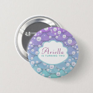Under the Sea Mermaid Cute Birthday 6 Cm Round Badge