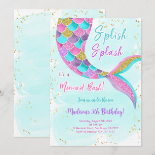 Under The Sea Mermaid Invitation