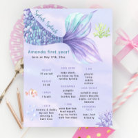 Under the sea Mermaid Milestone Birthday