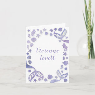 Under the Sea Mermaid Note Card