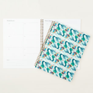 Under The Sea Mermaid Ocean Purple Turquoise Planner