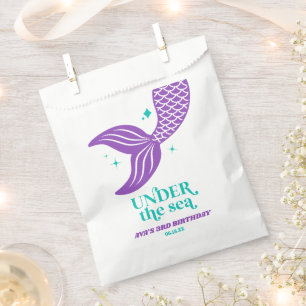 Under The Sea Mermaid Tail Birthday Party Favour Bags