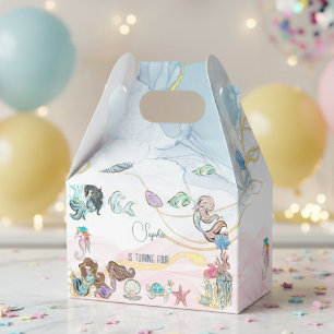Under the sea Mermaids kids birthday Favour Box