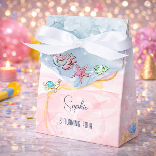 Under the sea Mermaids ocean birthday Favour Box
