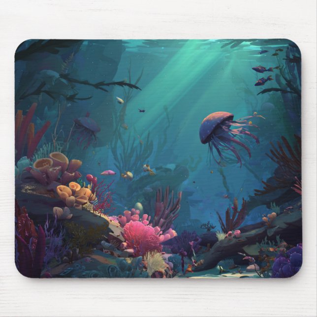 Under The Sea Mouse Pad (Front)