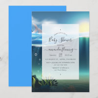 Under the Sea Nautical Baby Shower Invitation