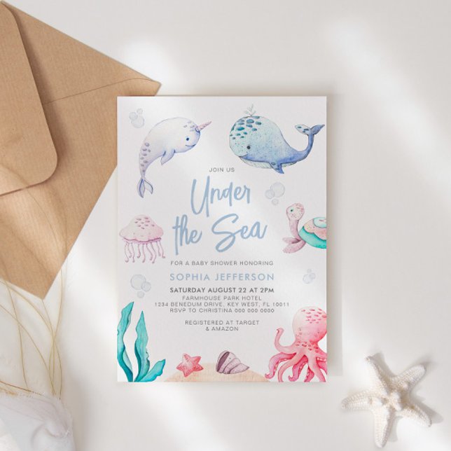 Under the Sea Nautical Baby Shower Invitation (Creator Uploaded)
