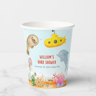 Under The Sea Nautical Marine Baby Shower Paper Cups