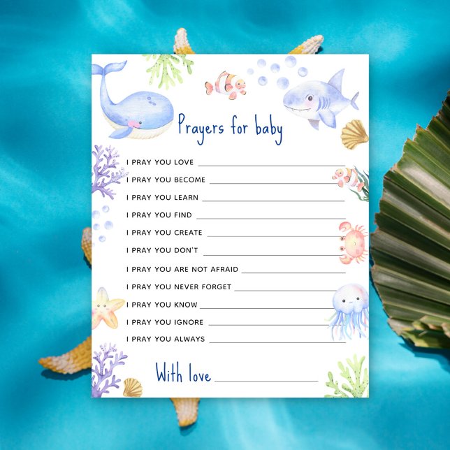 Under the sea Ocean animal Prayers for baby (Creator Uploaded)