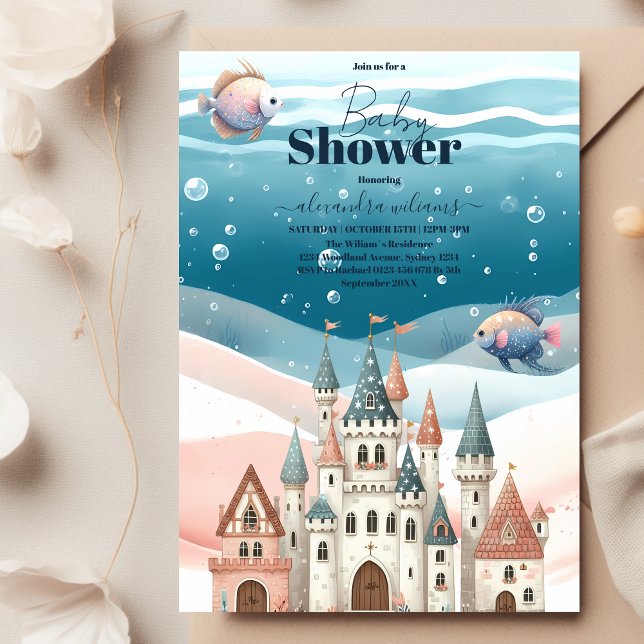 Under the Sea Ocean Animals Baby Shower Invitation (Creator Uploaded)