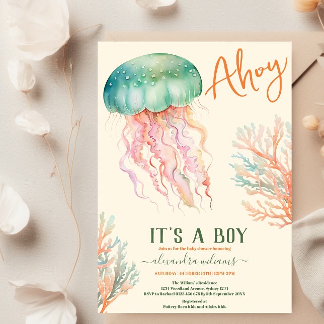 Under the Sea Ocean Animals Baby Shower  Invitation (Creator Uploaded)
