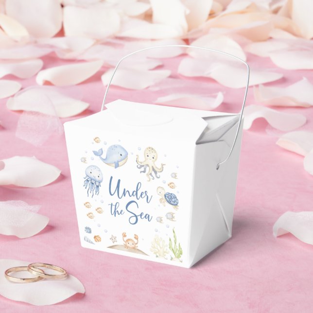 Under the Sea Ocean Animals Birthday Party Favour Box (Wedding)