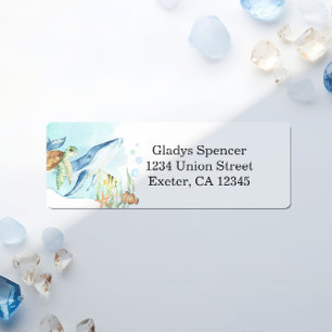 Under the Sea Ocean Animals Custom Address Label