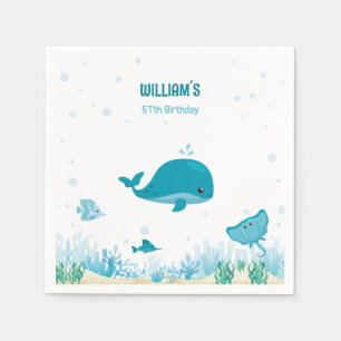 Under The Sea, Ocean Animals Napkin