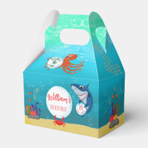 Under the Sea Ocean Animals Water Bubbles Favour Box