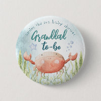 Under The Sea Ocean Baby Shower Grandmom Button