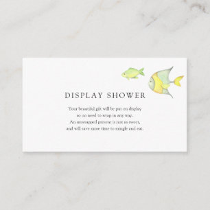 Under the Sea Ocean Baby Shower insert card