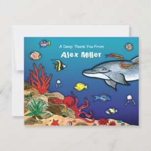 Under the Sea- Ocean Life Note Card