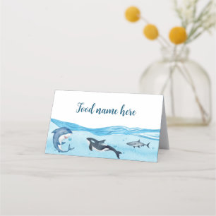 Under The Sea: Ocean Tent Place Card