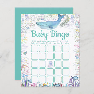 Under The Sea   Ocean Themed Baby Shower Bingo