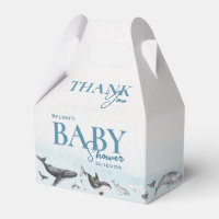 Under The Sea Ocean Whale Baby Shower Favour Box