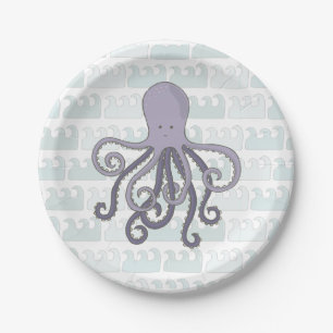 Under the sea Octopus Paper Plates