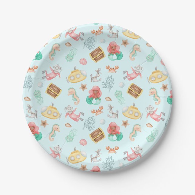 Under The Sea Paper Plate (Front)