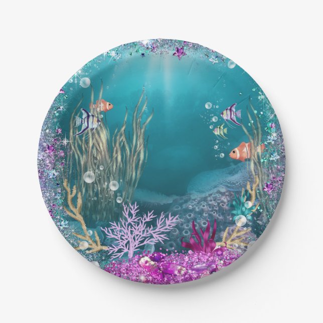 Under the Sea Paper Plates (Front)