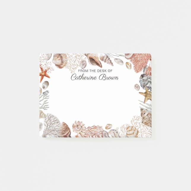 Under the sea personalised post-it notes (Front)