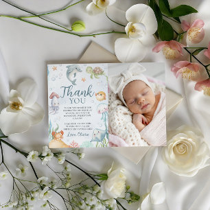 Under the Sea Photo Thank You Card