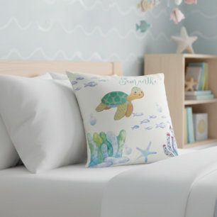 Under The Sea Pillow, Sea Lover Cushion