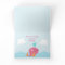 Under the Sea Pink Whale Thank You card folded