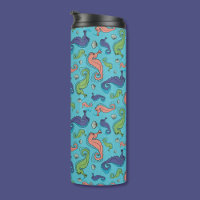 Under the Sea - Playful Seahorse and Shell Pattern