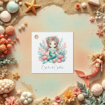 “Under the Sea Princess” Mermaid Birthday Party Favour Tags<br><div class="desc">Add a touch of ocean magic to your celebration with these “Under the Sea Princess” Mermaid Birthday Party Favour Tags! Each tag features an adorable teal-and-coral mermaid princess surrounded by seaweed, coral, and seashells. Personalise the bottom line with any name and age or custom message—perfect for tying onto treat bags,...</div>