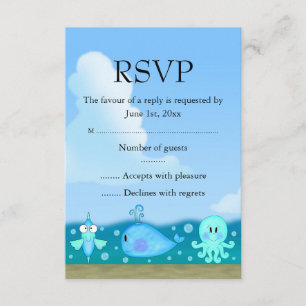 Under The Sea RSVP Card