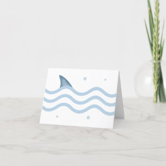 Under the Sea Shark Baby Shower Thank You Card
