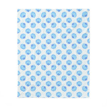 under The Sea Shell Fleece Blanket