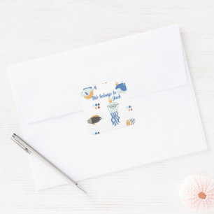 Under The Sea Square Sticker