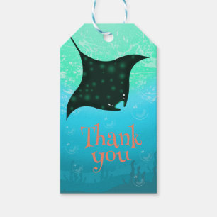 Under The Sea Stingray Birthday Party Gift Tags